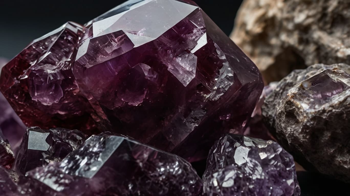 Deep Red Amethyst Crystal