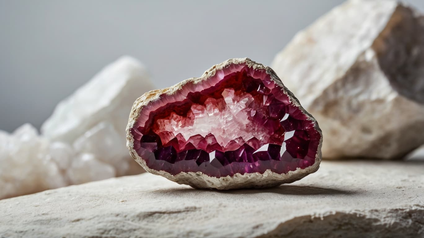 Red Amethyst Geodes