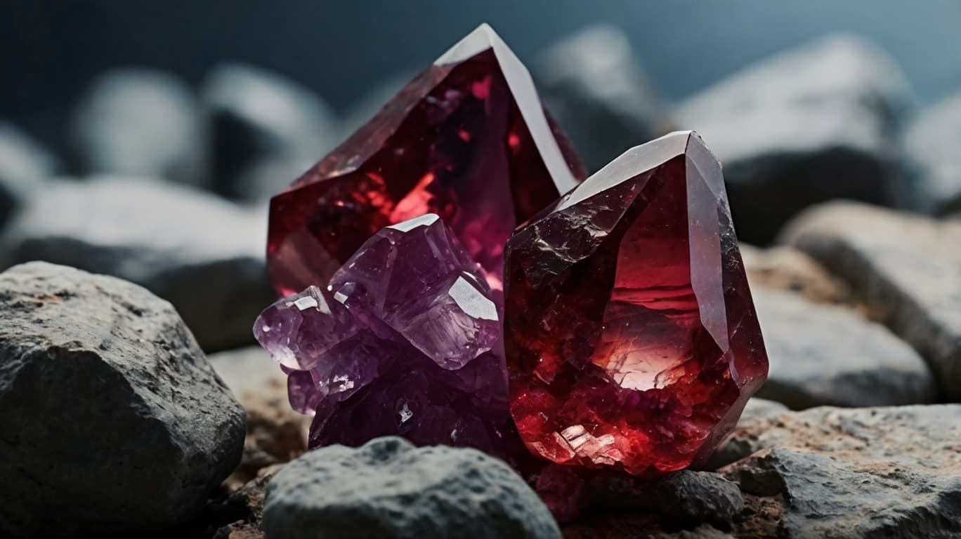 Red Amethyst Crystal