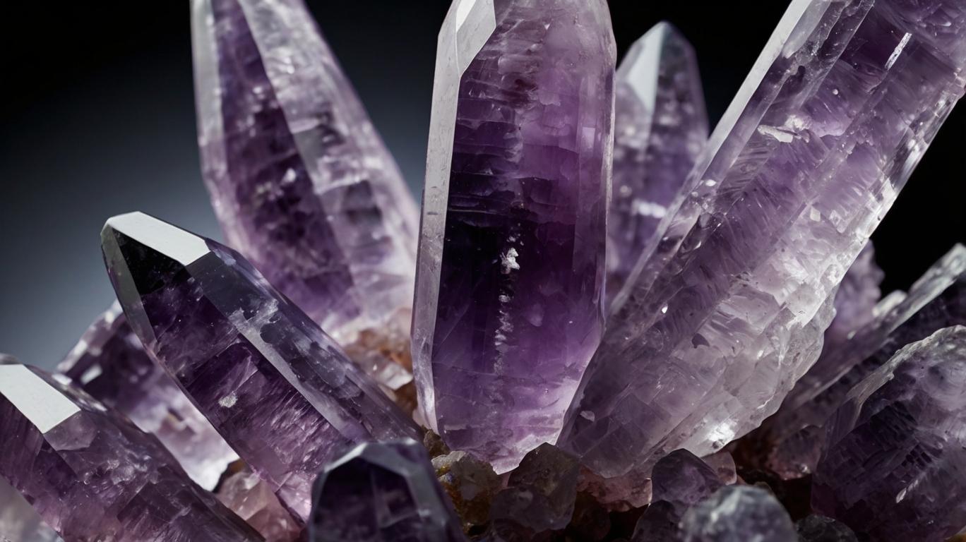 Prismatic Amethyst Crystals with a Well-Developed Structure